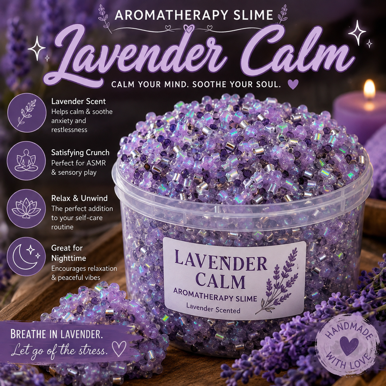 Lavender & Vanilla               calm and relax