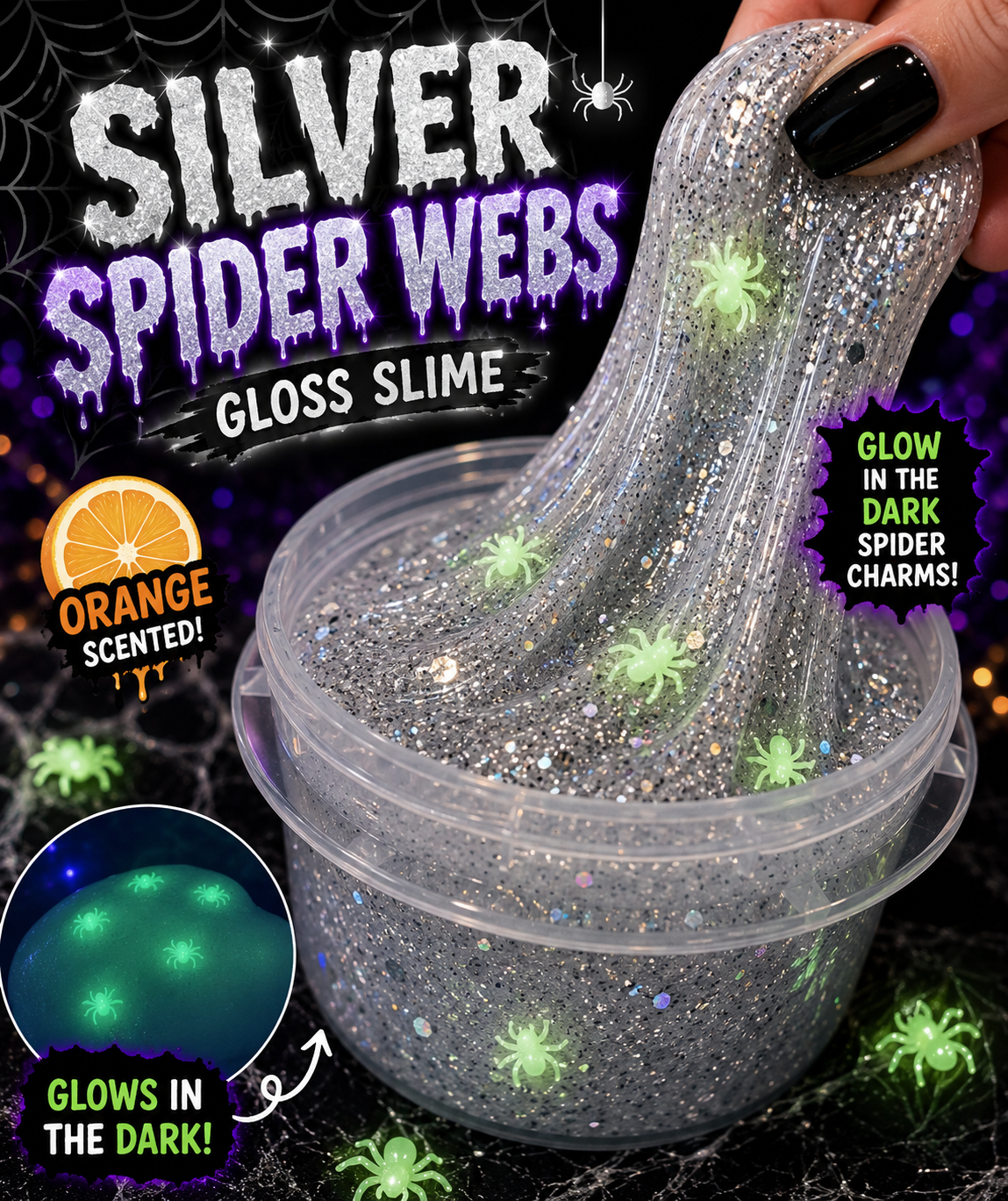 Silver Spider Webs