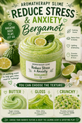 Reduce stress and Anxiety Bergamot Aromatherapy Slime